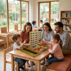 Настольная игра из дерева «4 в ряд» M