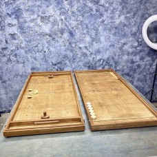 Деревянная игра  «Аэрохоккей и Стрельба по мишени» на 2-х игроков L 2 в 1