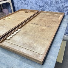 Деревянная игра  «Аэрохоккей и Стрельба по мишени» на 2-х игроков L 2 в 1