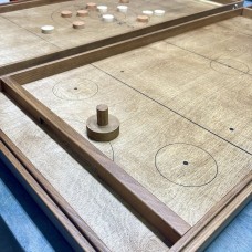 Деревянная игра  «Аэрохоккей и Стрельба по мишени» на 2-х игроков L 2 в 1