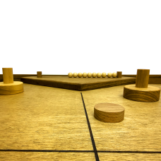 Настольная игра из дерева «Аэрохоккей на 4-х игроков» L