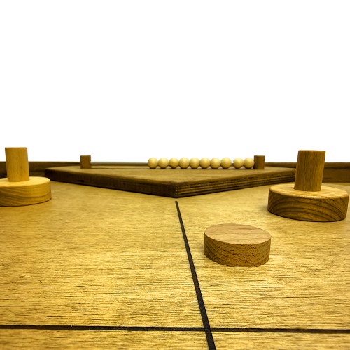 Настольная игра из дерева «Аэрохоккей на 4-х игроков» L