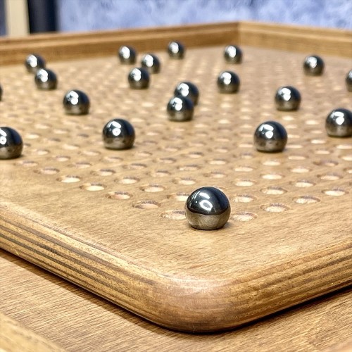 Деревянная игра «Аэрохоккей на 4-х игроков и Магнитные шарики» 2 в 1 М