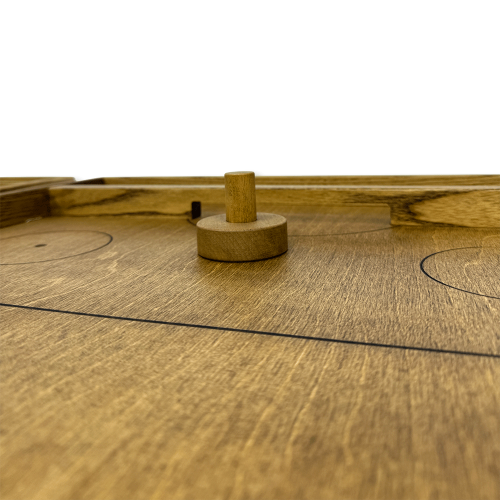 Деревянная игра  «Аэрохоккей и Вышибалы» на 2-х игроков L 2 в 1