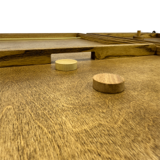 Деревянная игра «Аэрохоккей и Вышибалы» на 2-х игроков L 2 в 1