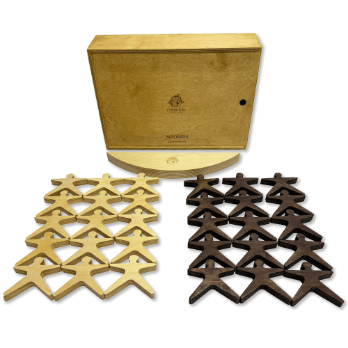 Настольная игра из дерева «Акробаты» в коробке № 3 S