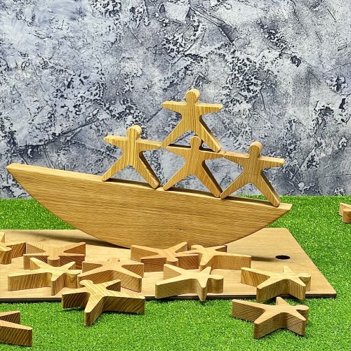 Настольная игра из дерева «Акробаты» в коробке S