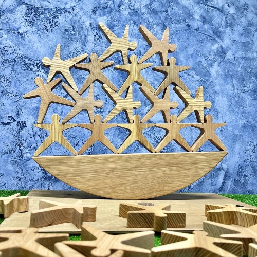 Настольная игра из дерева «Акробаты» в коробке S