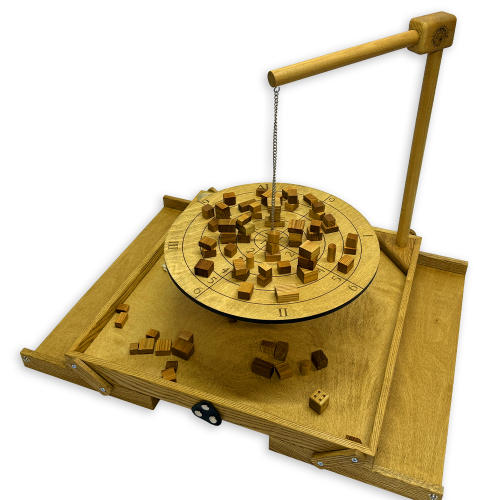 Настольная игра из дерева «Балансир» с открывающимися крышками M