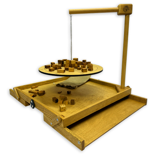 Настольная игра из дерева «Балансир» с открывающимися крышками M