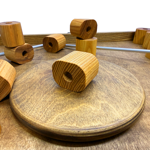 Настольная игра из дерева «Башня из колец Форт Боярд» M