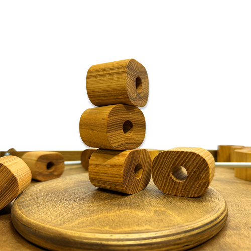 Настольная игра из дерева «Башня из колец Форт Боярд» M