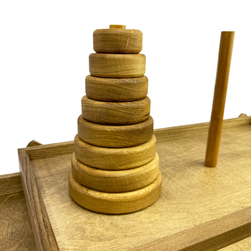 Настольная игра из дерева «Ханойские башни» M