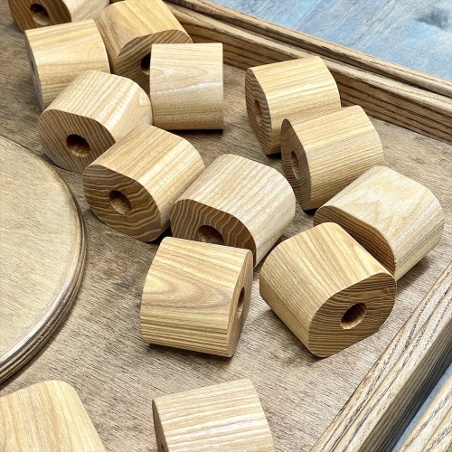 Настольная игра из дерева «Башня из колец и Закрой коробку » 2 в 1