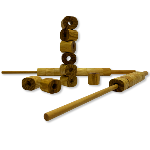 Деревянная игра «Башня из колец Форт Боярд» Лайт в пенале