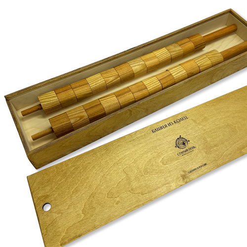 Деревянная игра «Башня из колец Форт Боярд» Лайт в пенале