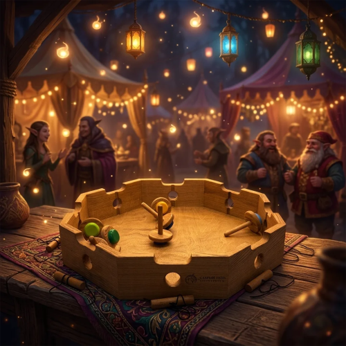 Деревянная игра «Битва Волчков» L