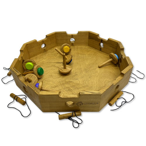 Деревянная игра «Битва Волчков» L