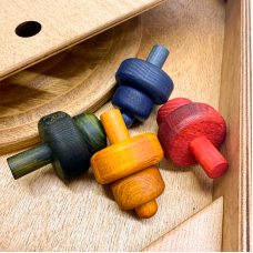 Деревянная игра «Битва волчков» Лайт в пенале