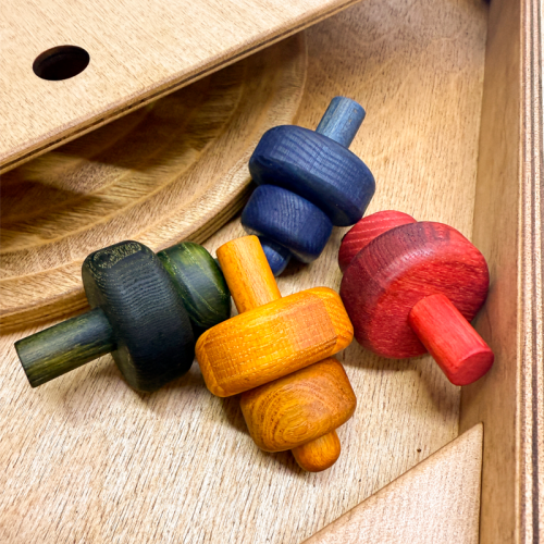 Деревянная игра «Битва волчков» Лайт в пенале