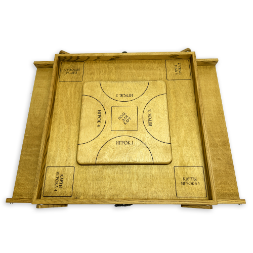 Настольная игра из дерева «Цветные кубики» М