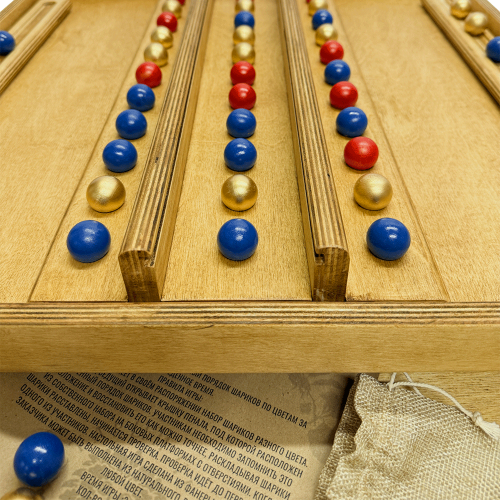Настольная игра из дерева «Цветные шарики Форт Боярд» M фанера