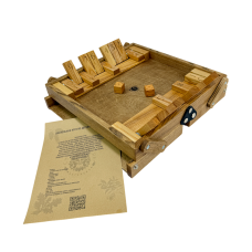 Настольная игра из дерева «Закрой коробку» (Shut The Box) S