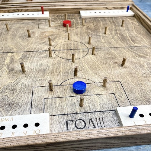 Настольная игра из дерева «Балансир и Футбол» 2 в 1 М