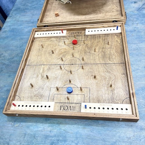 Настольная игра из дерева «Балансир и Футбол» 2 в 1 М