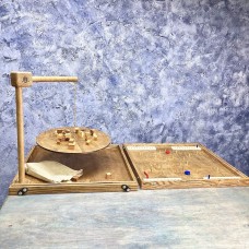 Настольная игра из дерева «Балансир и Футбол» 2 в 1 М