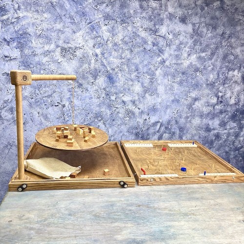 Настольная игра из дерева «Балансир и Футбол» 2 в 1 М