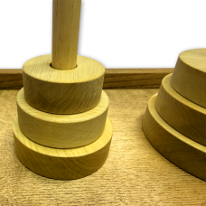 Настольная игра из дерева «Ханойские башни» S