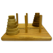 Настольная игра из дерева «Ханойские башни» XS