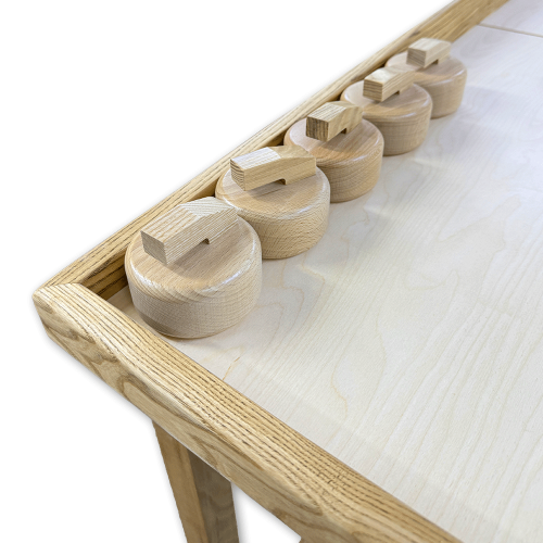 Деревянная игра «Керлинг» XL разборный, с выкручивающимися ногами