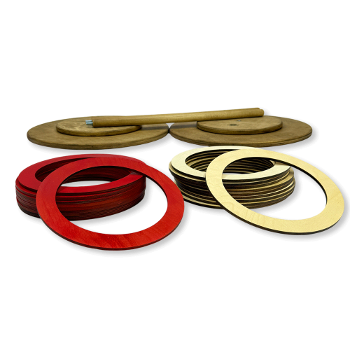 Напольная игра из дерева «Кольцебросы» М