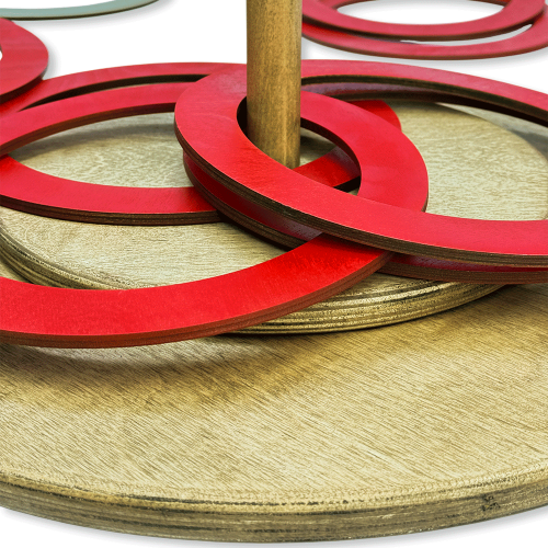 Напольная игра из дерева «Кольцебросы» М