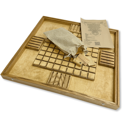 Настольная игра из дерева «Балансир и Коридор» 2 в 1 М