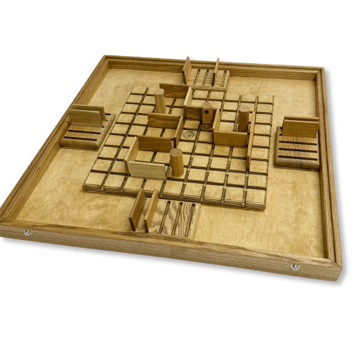 Настольная игра из дерева «Балансир и Коридор» 2 в 1 М