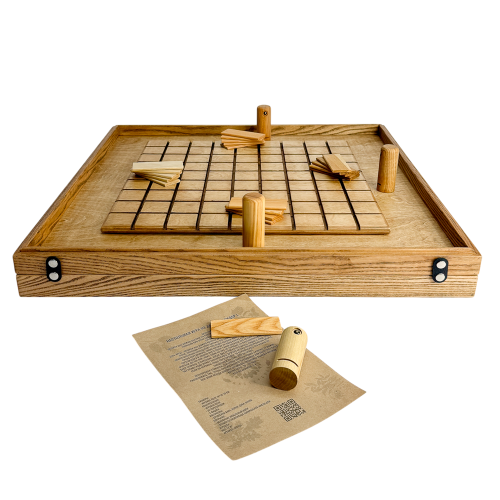 Настольная игра из дерева «Балансир и Коридор» 2 в 1 L