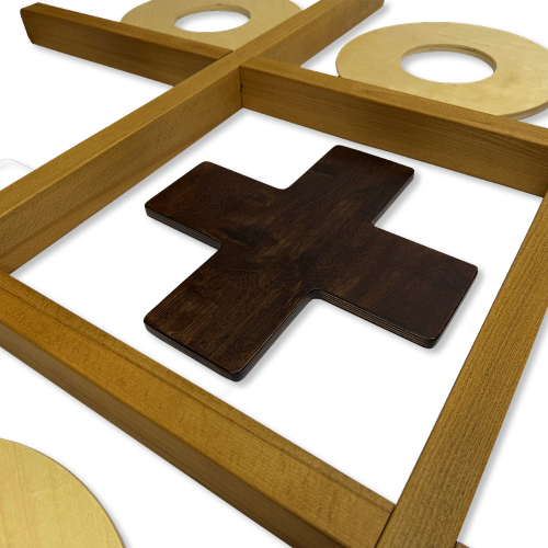 Напольная игра из дерева «Крестики-нолики» XL