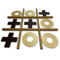 Напольная игра из дерева «Крестики-нолики» XL