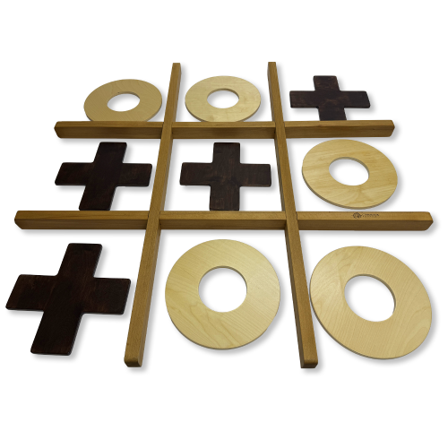 Напольная игра из дерева «Крестики-нолики» XL