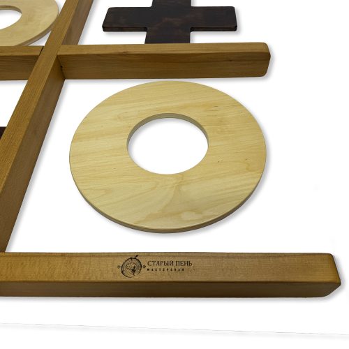 Напольная игра из дерева «Крестики-нолики» XL