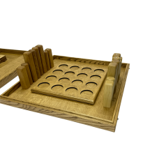 Настольная игра из дерева «Кварто и Карты Форт Боярд» M 2 в 1