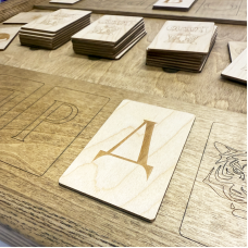 Настольная игра из дерева «Кварто и Карты Форт Боярд» M 2 в 1