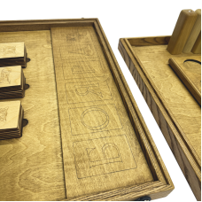 Настольная игра из дерева «Кварто и Карты Форт Боярд» M 2 в 1