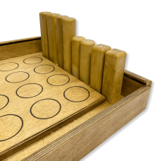 Настольная игра из дерева «Кварто» в пенале Лайт