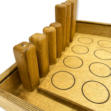 Настольная игра из дерева «Кварто» в пенале Лайт