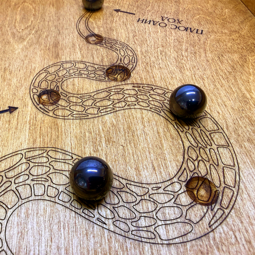 Настольная игра из дерева «Магнитная змейка» Лайт
