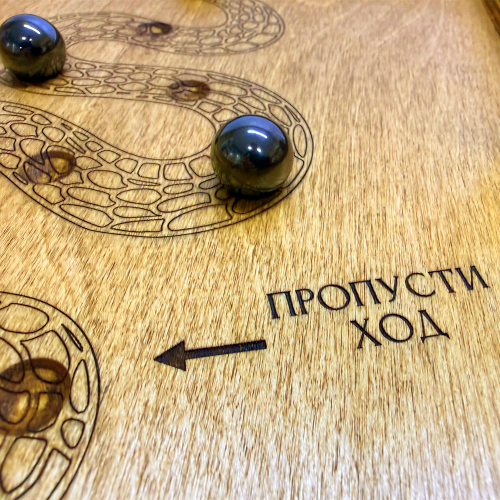 Настольная игра из дерева «Магнитная змейка» Лайт